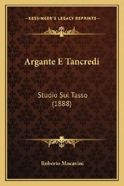 Argante E Tancredi: Studio Sul Tasso (1888) by Roberto Mocavini