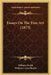 Essays On The Fine Art (1873) by William Hazlitt, William Carew Hazlitt