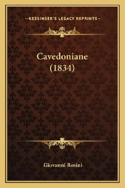 Cavedoniane (1834) by Giovanni Rosini