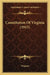 Constitution Of Virginia (1915) by Virginia