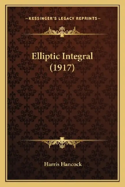 Elliptic Integral (1917) by Harris Hancock
