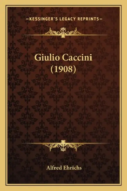 Giulio Caccini (1908) by Alfred Ehrichs