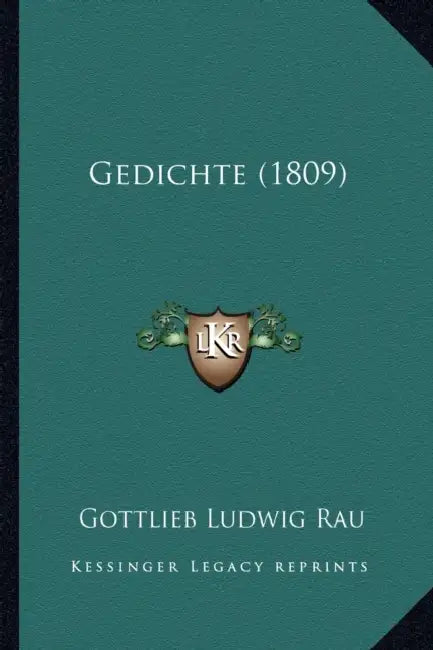 Gedichte (1809) by Gottlieb Ludwig Rau