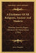 A Dictionary Of All Religions, Ancient And Modern: Whether Jewish, Pagan, Christian Or Mahometan (1704) by James Knapton