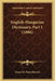 English-Hungarian Dictionary, Part 1 (1886) by Franz De Paula Bizonfy