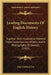 Leading Documents Of English History: Together With Illustrative Material From Contemporary Writers, And A Bibliography Of Sources (1900) by Guy Carleton Lee