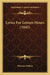 Lyrics For Leisure Hours (1842) by Florence Wilson