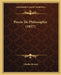 Precis De Philosophie (1857) by Charles Benard