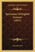 Specimens Of English Sonnets (1833) by Alexander Dyce