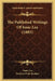 The Published Writings Of Isaac Lea (1885) by Isaac Lea, Newton Pratt Scudder