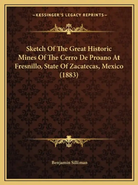Sketch Of The Great Historic Mines Of The Cerro De Proano At Fresnillo, State Of Zacatecas, Mexico (1883) by Benjamin Silliman