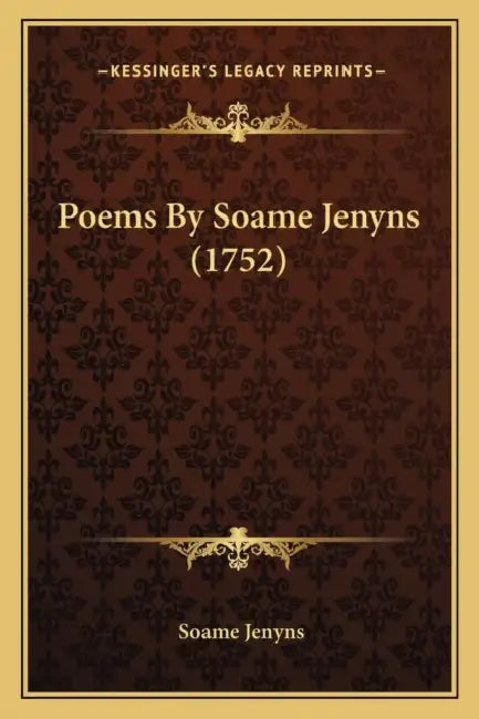 Poems By Soame Jenyns (1752) by Soame Jenyns