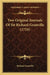 Two Original Journals Of Sir Richard Granville (1724) by Richard Granville