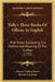 Tully's Three Books Of Offices, In English: With Notes Explaining The Method And Meaning Of The Author (1732) by Marcus Tullius Cicero, Thomas Cockman