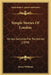 Simple Stories Of London: Verses Suitable For Recitation (1890) by James Williams