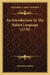 An Introduction To The Italian Language (1778) by Francesco Sastres