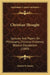 Christian Thought: Lectures And Papers On Philosophy, Christian Evidence, Biblical Elucidation (1889) by Charles F. Deems