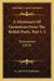 A Dictionary Of Quotations From The British Poets, Part 1-2: Shakespeare (1824) by G. and W. B. Whittaker