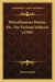Miscellaneous Poems, Etc. On Various Subjects (1768) by Thomas Sadler