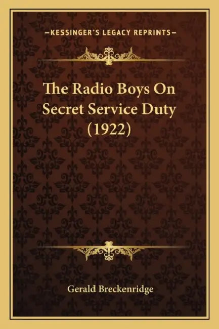 The Radio Boys On Secret Service Duty (1922) by Gerald Breckenridge