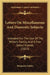 Letters On Miscellaneous And Domestic Subjects: Intended For The Use Of The Writer's Family, And A Few Select Friends (1823) by Benjamin Oakley