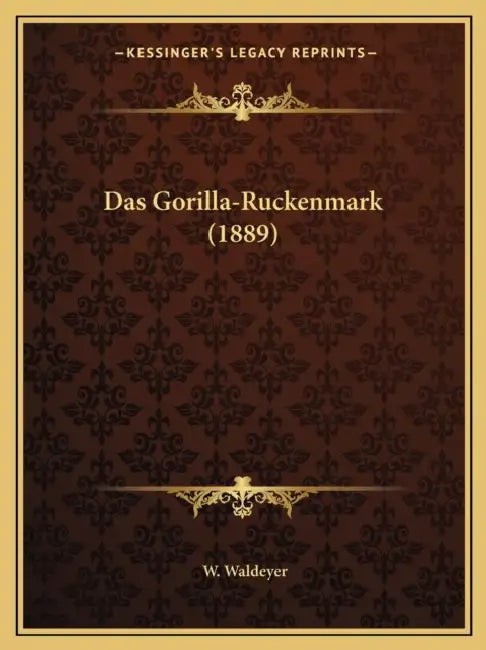 Das Gorilla-Ruckenmark (1889) by W. Waldeyer