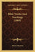 Bible Truths And Teachings (1869) by Patrick Morrison