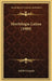 Morfologia Latina (1900) by Adolfo Cinquini