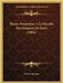 Theses Presentees A La Faculte Des Sciences De Paris (1904) by Robert Adhemar