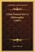 L'Etat Present De La Philosophie (1907) by Oscar Merten