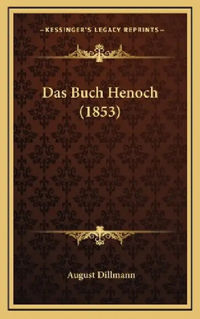 Das Buch Henoch (1853) by August Dillmann
