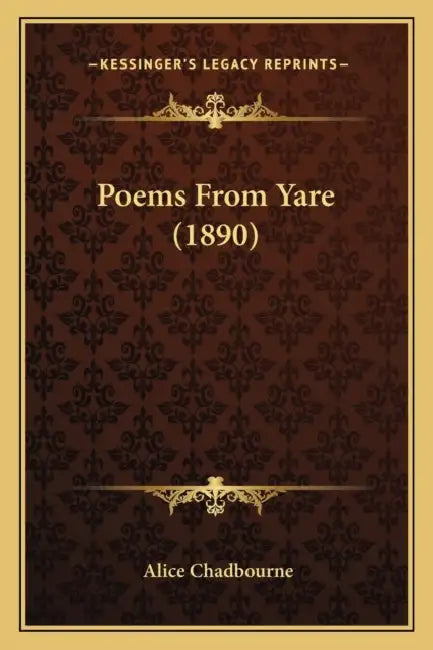 Poems From Yare (1890) by Alice Chadbourne