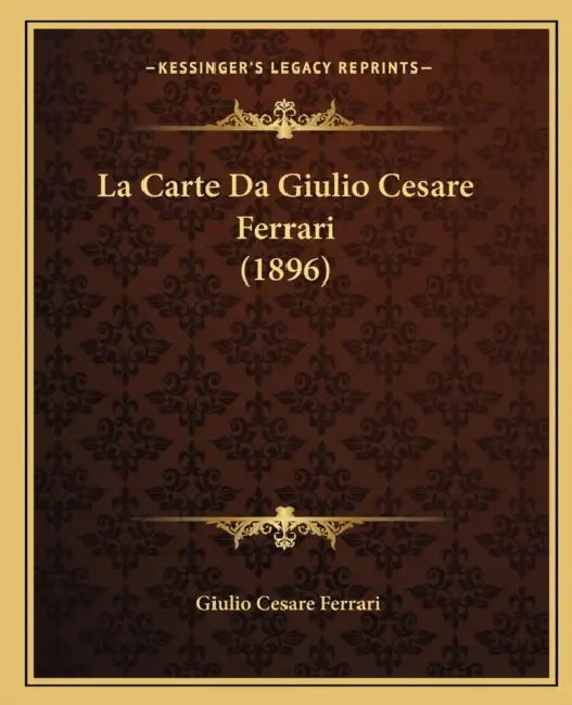 La Carte Da Giulio Cesare Ferrari (1896) by Giulio Cesare Ferrari