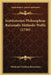 Institutiones Philosophiae Rationalis Methodo Wolfii (1746) by Friedrich Christian Baumeister