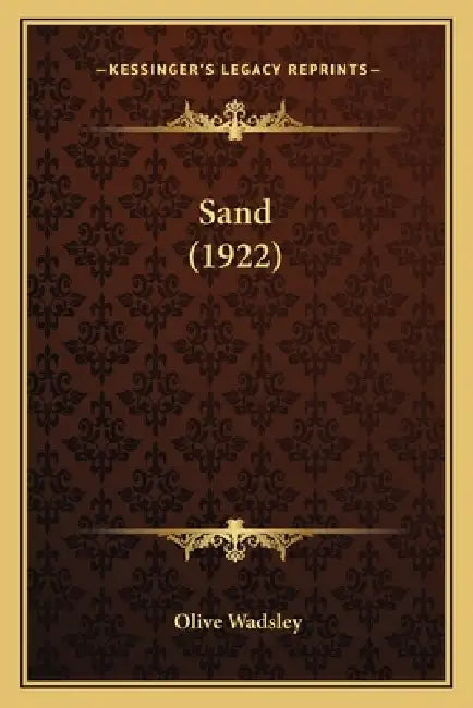 Sand (1922) by Olive Wadsley
