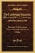 The Cambridge Magazine, Illustrated V1-2, February, 1896 To June, 1896: Devoted To Education, Cooperation, Brotherhood (1896) by Cambridge Magazine Company