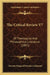 The Critical Review V7: Of Theological And Philosophical Literature (1897) by Stewart Dingwall Fordyce Salmond