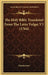 The Holy Bible Translated From The Latin Vulgat V3 (1764) by Anonymous
