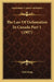 The Law Of Defamation In Canada Part 1 (1907) by John King