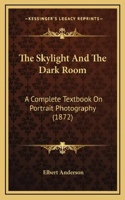 The Skylight And The Dark Room: A Complete Textbook On Portrait Photography (1872) by Elbert Anderson