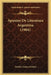 Apuntes De Literatura Argentina (1904) by Emilio Alonso Criado