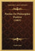 Paroles De Philosophie Positive (1863) by Emile Littre