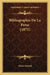 Bibliographie De La Perse (1875) by Moise Schwab