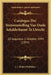 Catalogus Der Tentoonstelling Van Oude Schilderkunst Te Utrecht: 20 Augustus-1 October 1894 (1894) by J. L. Beijers Publisher