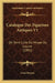 Catalogue Des Figurines Antiques V1: De Terre Cuite Du Musee Du Louvre (1891) by Leon Heuzey