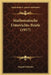 Mathematische Unterrichts-Briefe (1917) by August Schuster
