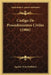 Codigo De Procedimientos Civiles (1906) by Aguilar Vera Publisher