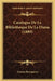 Catalogue De La Bibliotheque De La Diana (1889) by Thomas Rochigneux