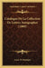 Catalogue De La Collection De Lettres Autographes (1860) by Lucas De Montigny