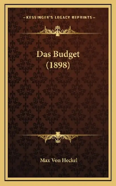Das Budget (1898) by Max Von Heckel